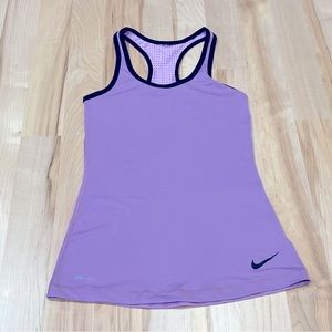 Nike Dri-Fit Racerback Athletic Workout Tank Top - Purple, Size XS